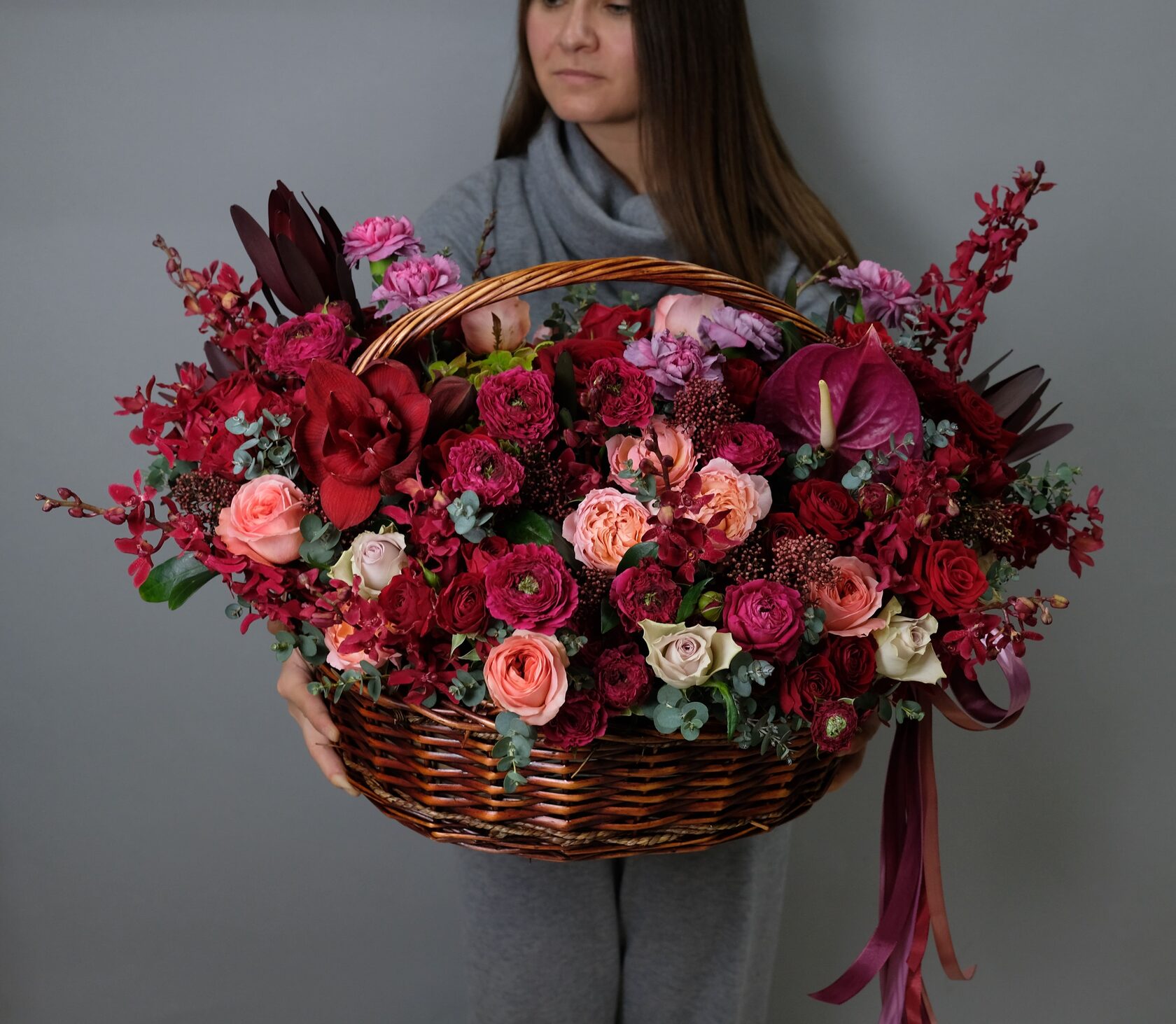 Цветочная корзина №3
