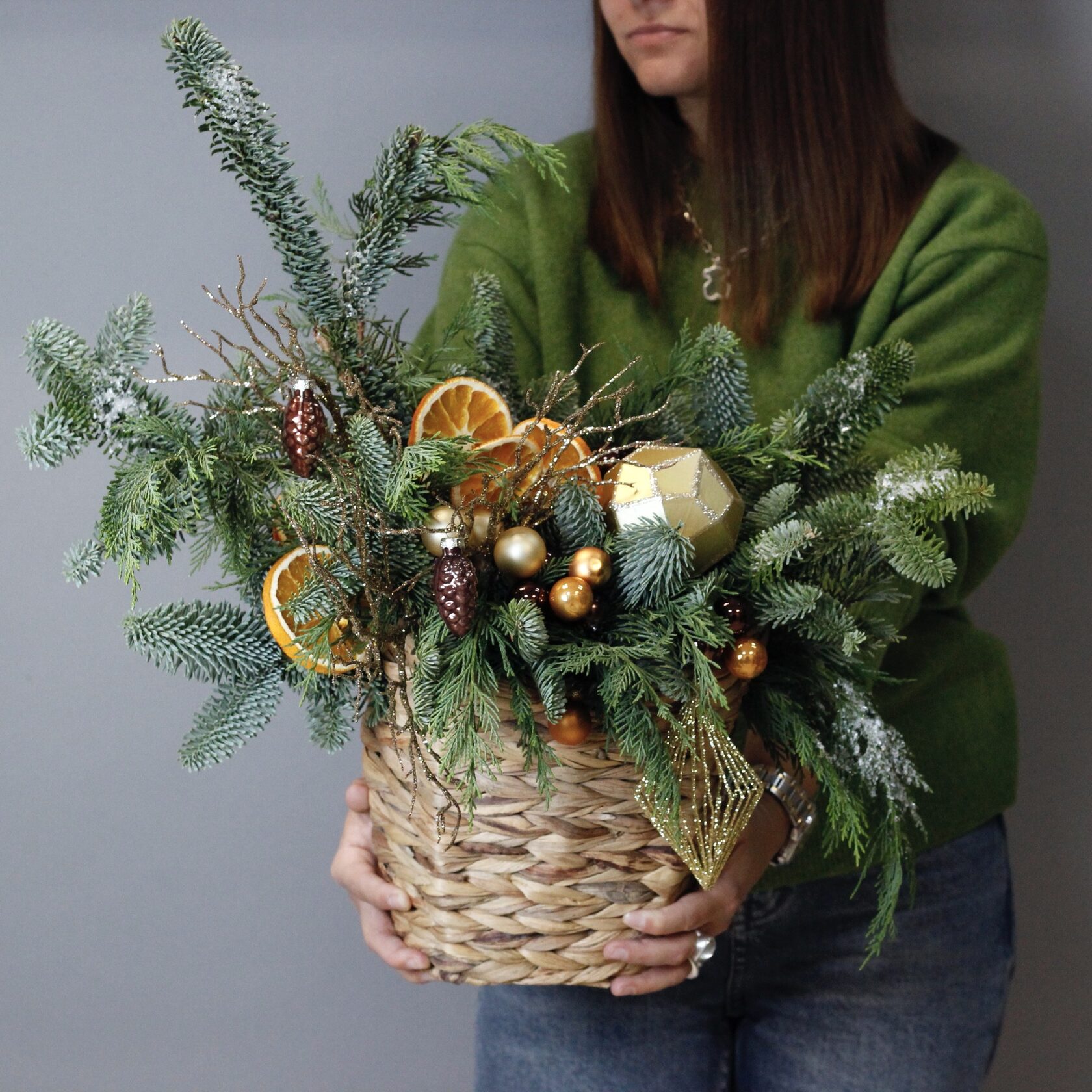 Новогодняя композиция Огненные искры