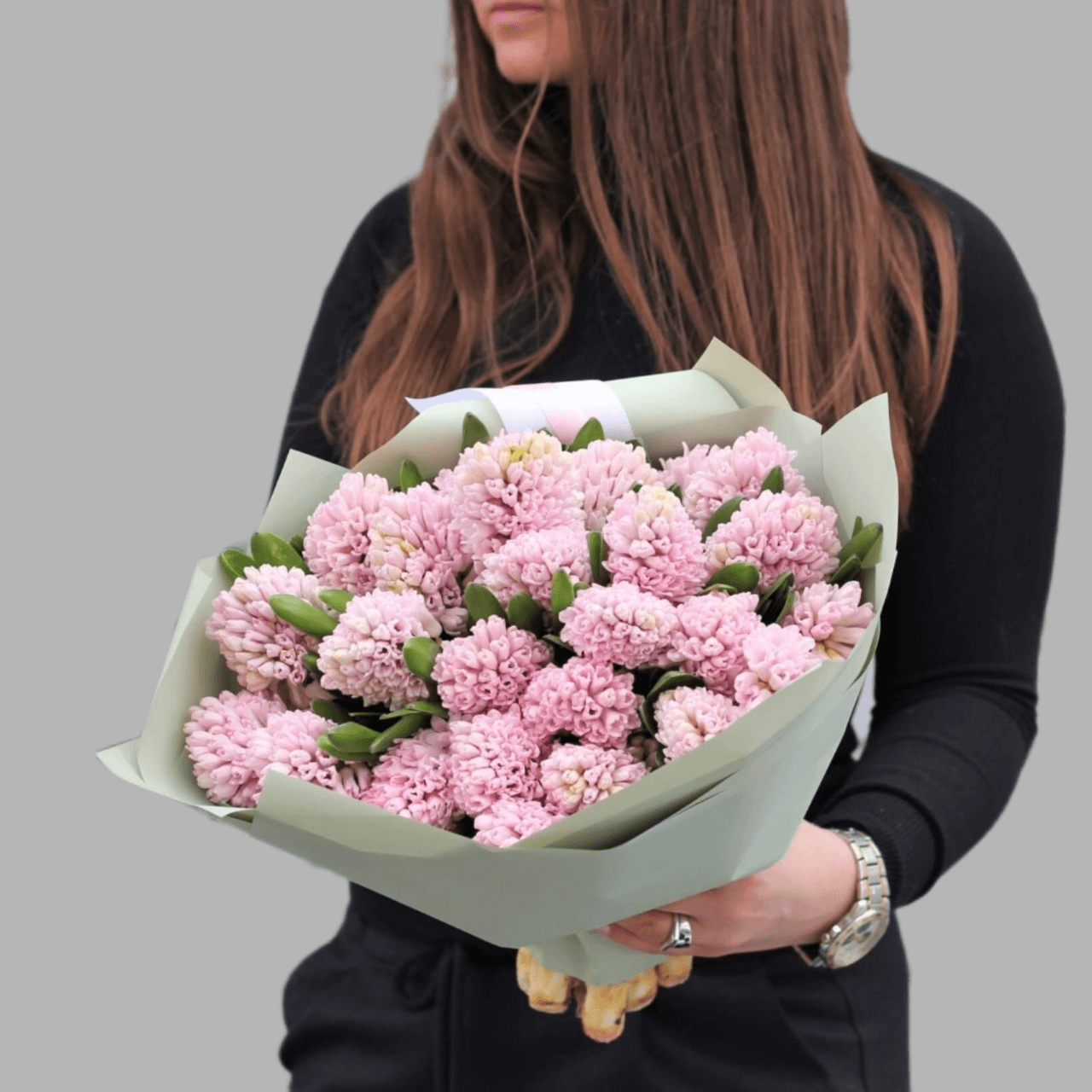 Нежно-розовые гиацинты