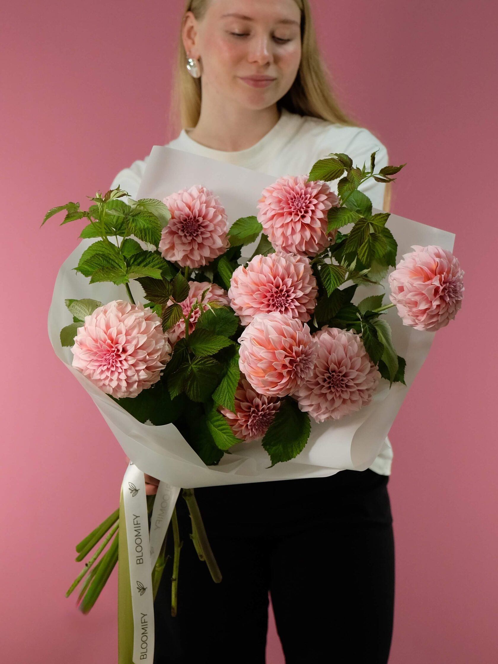 Георгины Коралловые