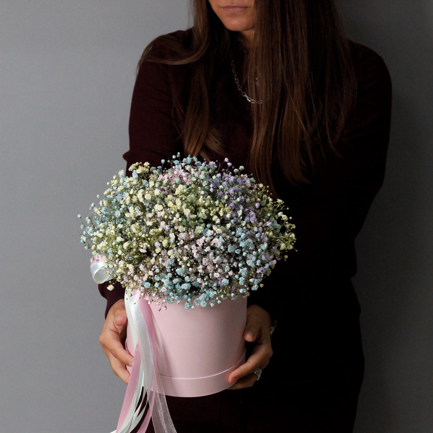 Радужная Гипсофила в Коробке