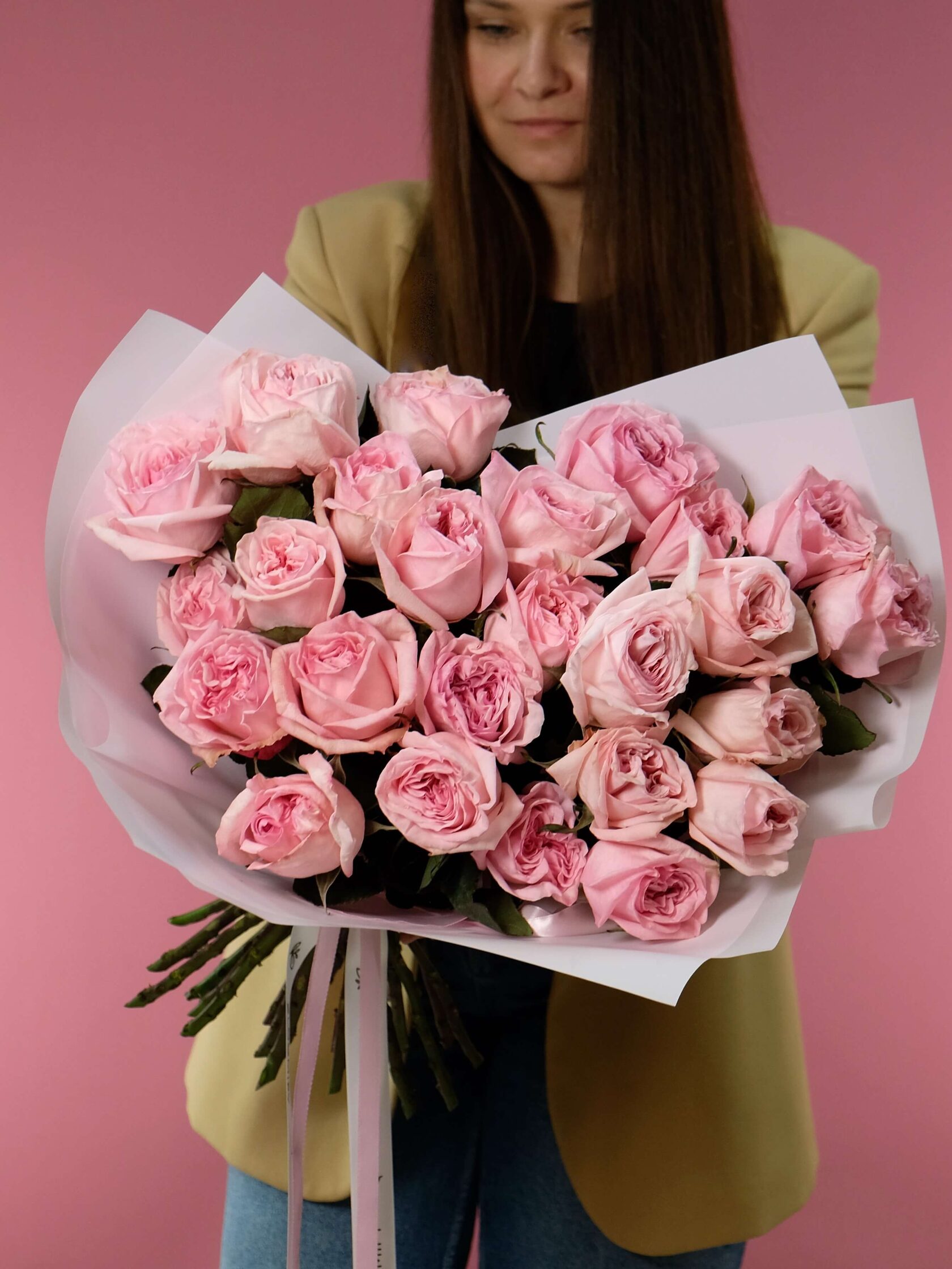 Пионовидные розы Пинк Охара