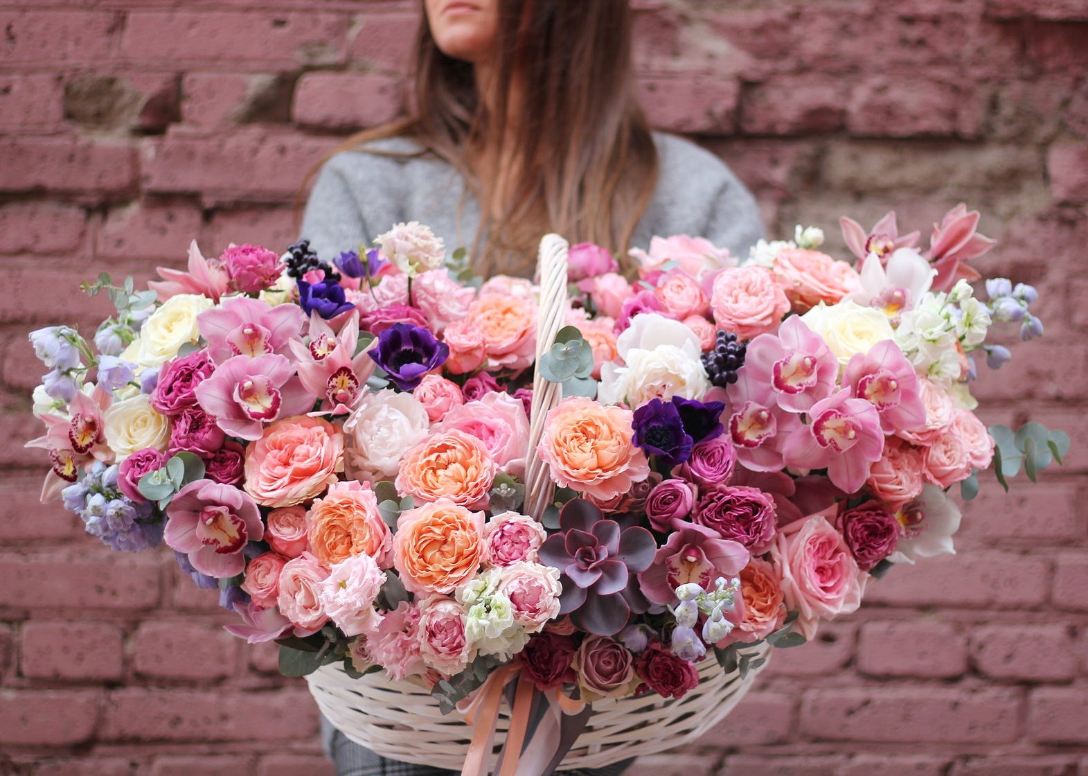 Цветочная корзина №17