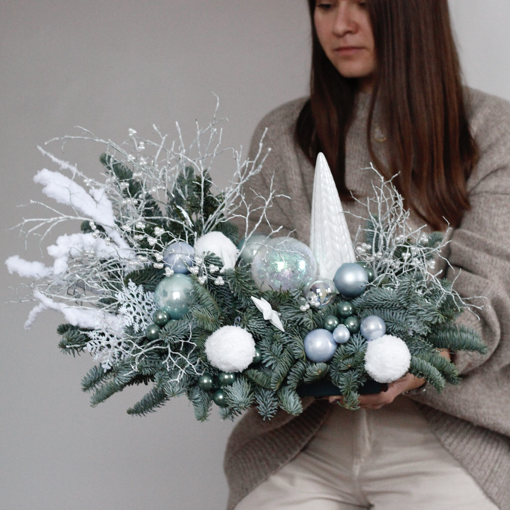 Новогодняя композиция Снежная Королева