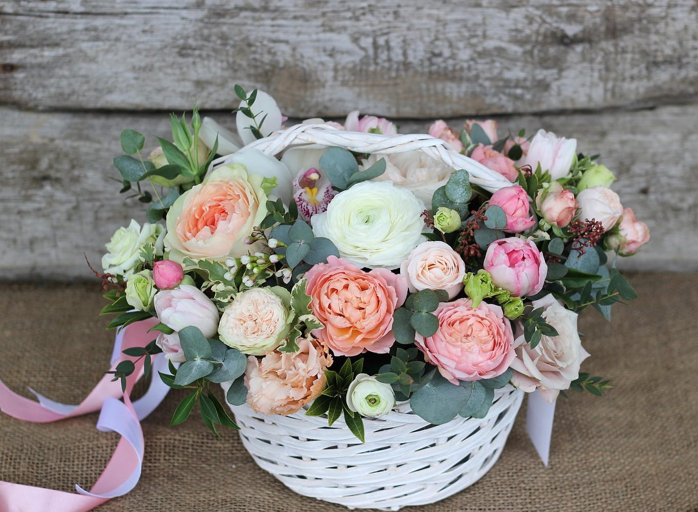 Цветочная корзина №15