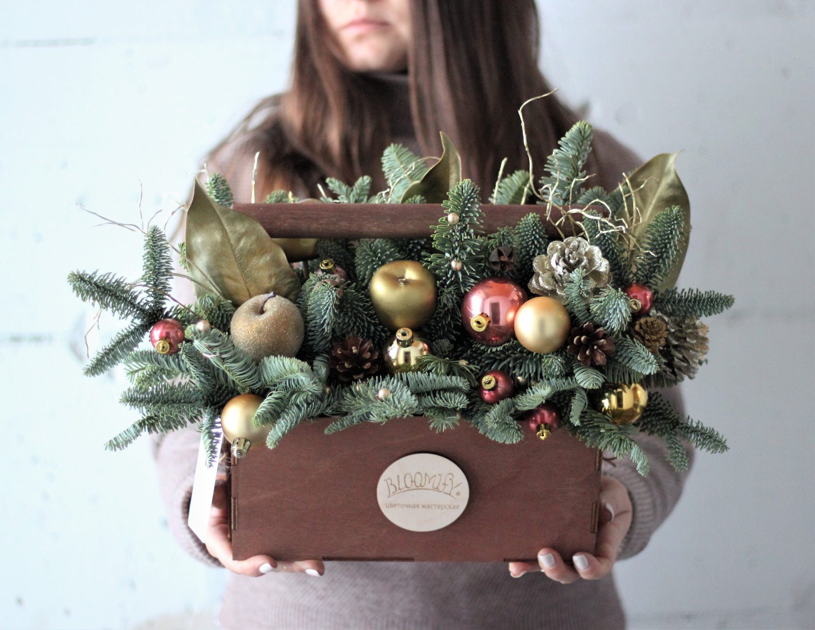 Зимняя композиция из нобилиса