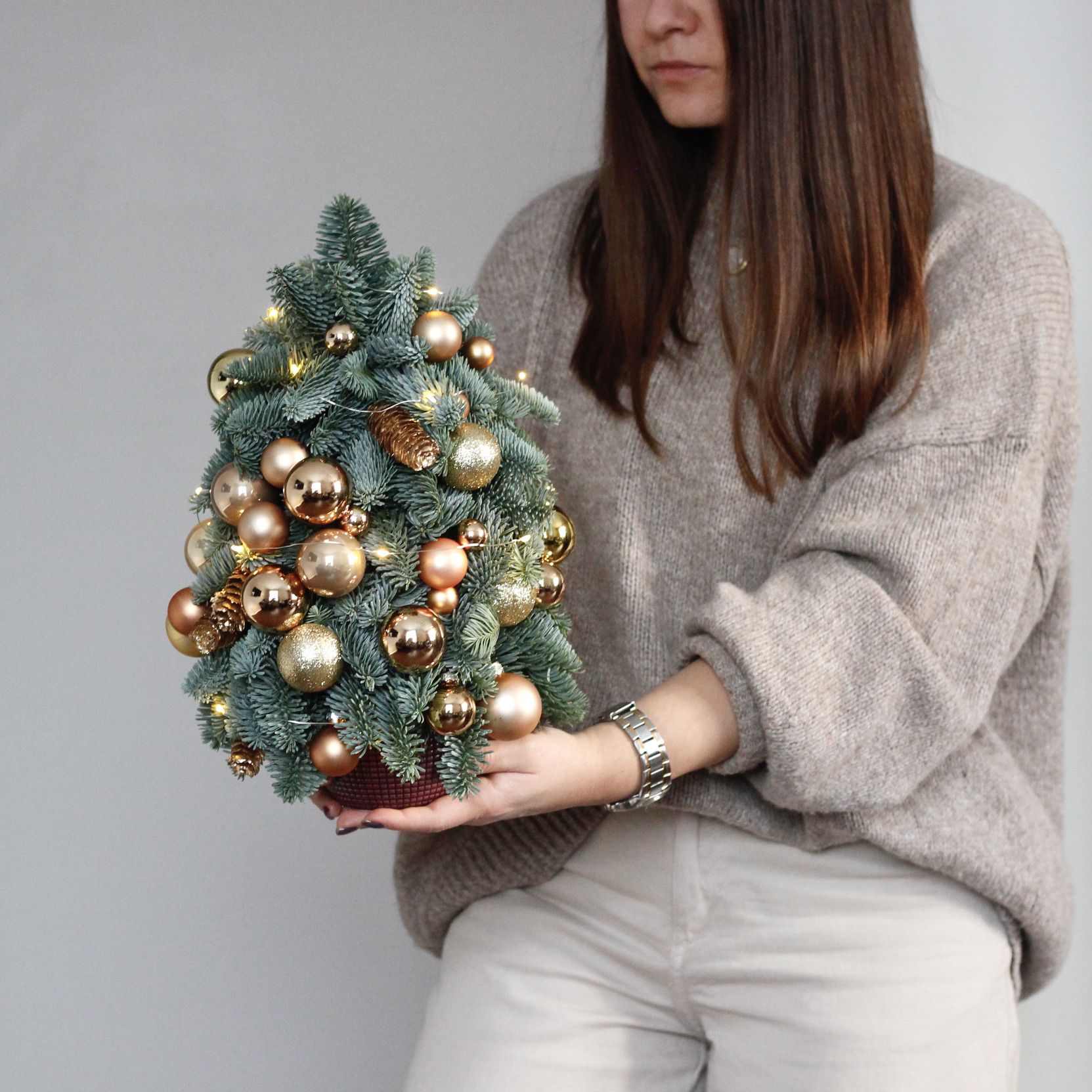 Новогодняя елочка Золотые искры