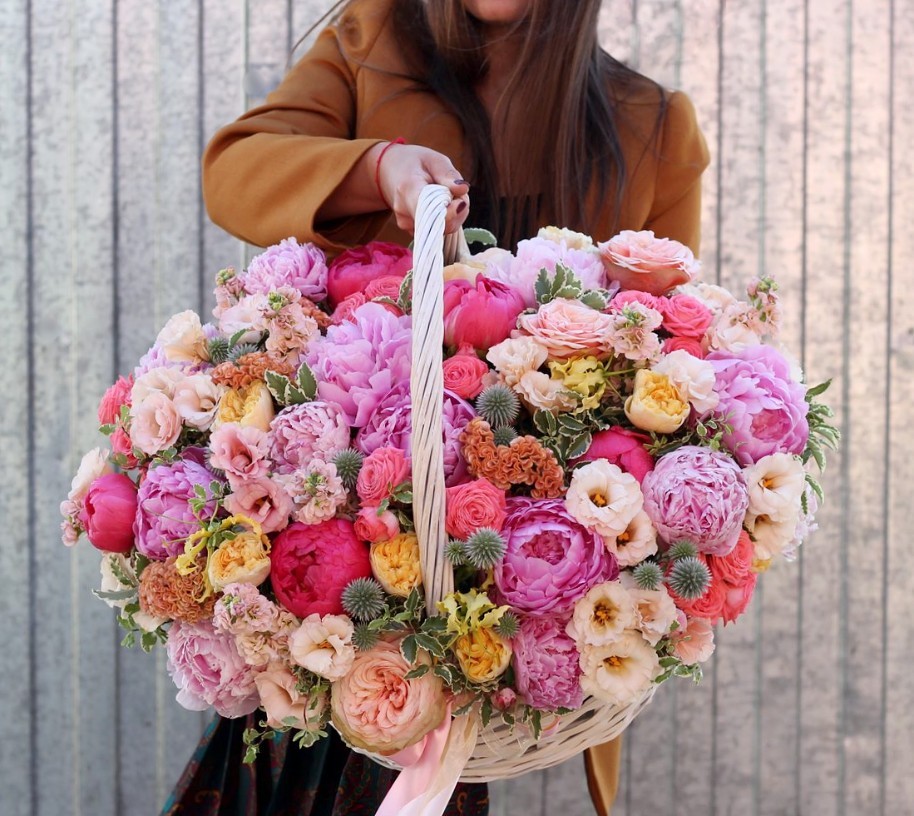Цветочная корзина №7