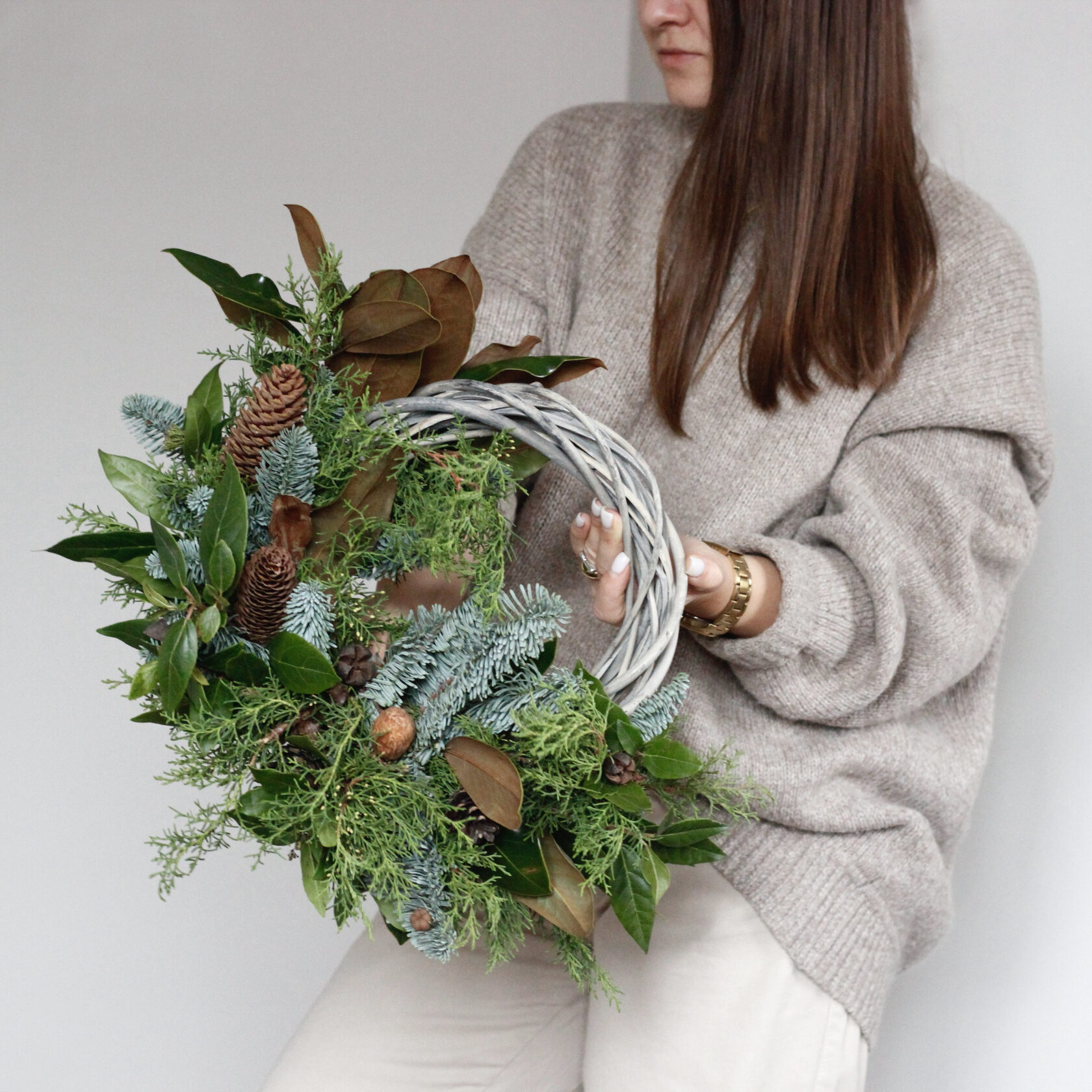 Венок из голубой ели Сканди