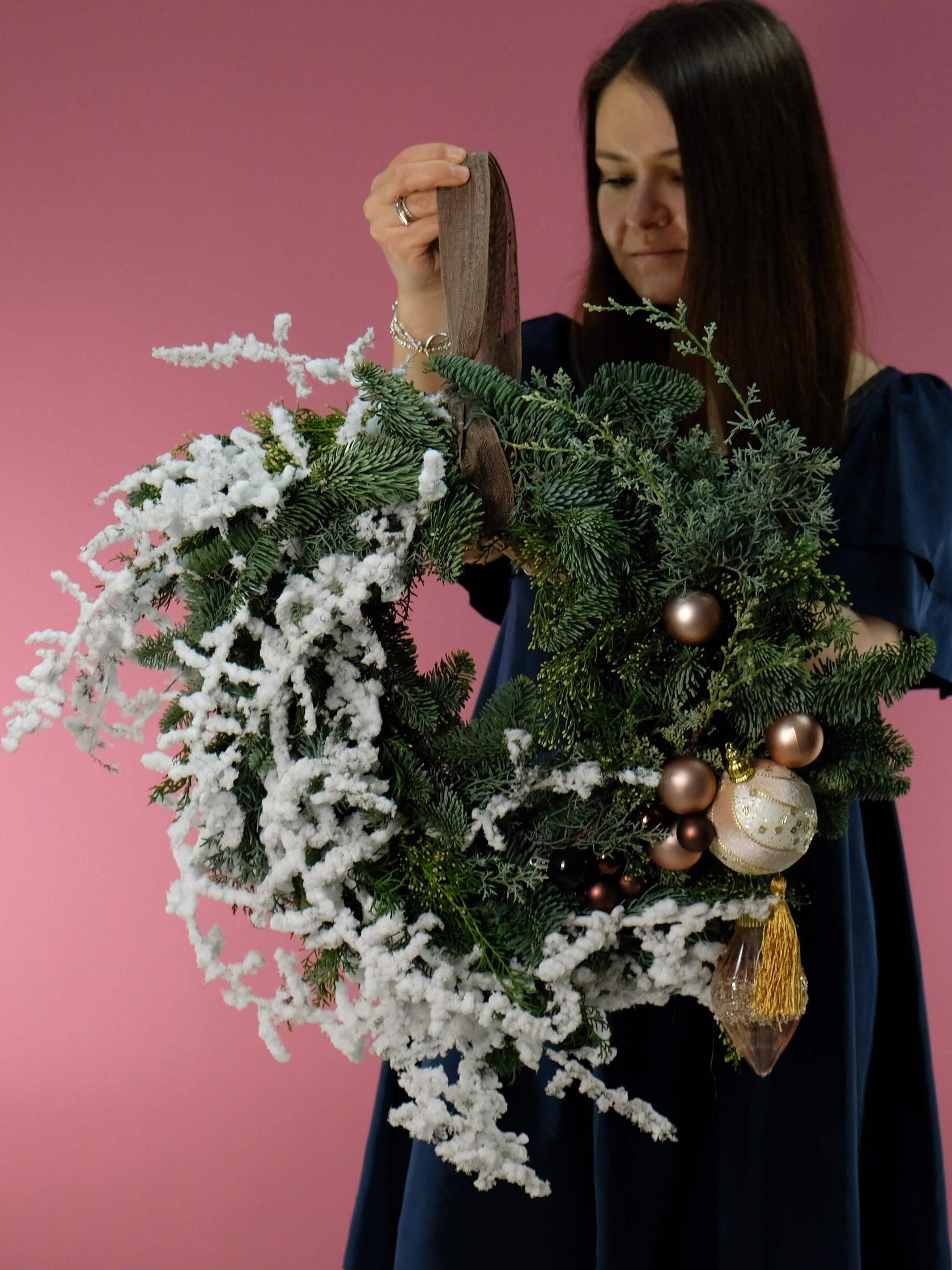 Новогодний венок Снежные Узоры